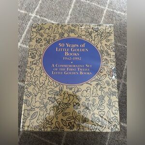 New & Sealed Little Golden Books 50 Years Commemorative Set - Blue & Gold